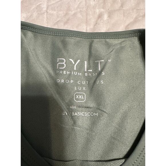 BYLT Basics Long-Sleeved Shirt Men's Size XXL Sage Green NWT Undershirt Stretch - Picture 3 of 6